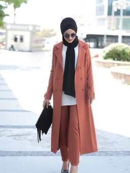 Gizli Cep Detaylı Rabia İkili Takım Kiremit