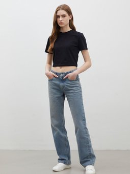 1975 Mıd Rıse Denim Pantolon Mavi