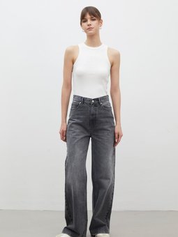 Wıde Leg Denım Pantolon Antrasit