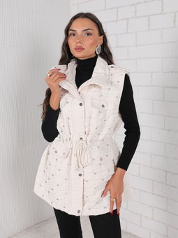 Taş Taşlı Kapitone Yelek 32 2232