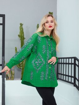 Kaptone Nakışlı Gömlek