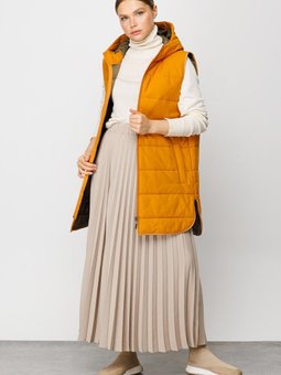 Fiyat/kalite Ürünü Zamansız Basen Örten Kapitone Dolgulu İçi Özel Garni Yelek Hardal/haki