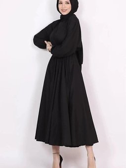 Elbise Siyah Mevsimlik