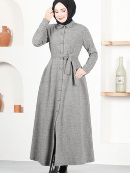 Düğmeli Kap Msl4025 Gri