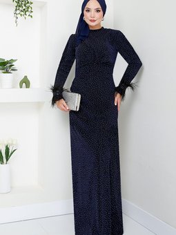 Otriş Detaylı Abiye Elbise 5620end900 M Laci