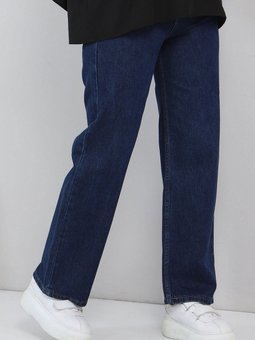 Bol Paça Pantolon Koyu Kot 6016