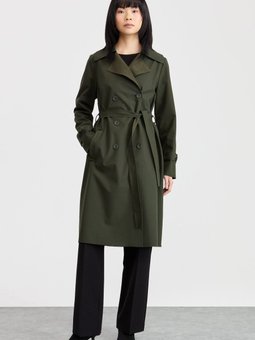 Kruvaze Trençkot Haki