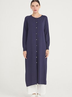 Merserize Triko Hırka Ns 22k 512h Lacivert