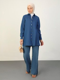 Denim Tunik Mavi