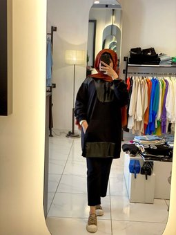 Deri Kapşonlu Sweat