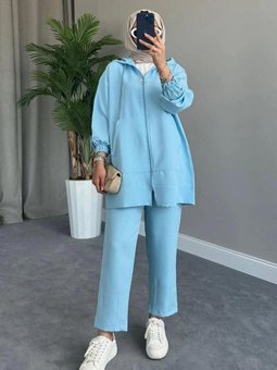 Fermuarlı Spor Takım Mavi