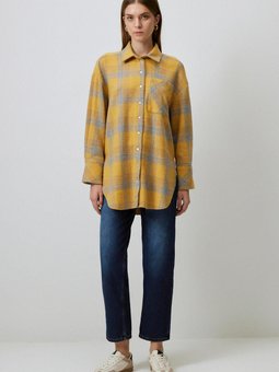 Çıtçıtlı Kalın Melanj Gömlek