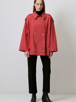 Kısa Gabardin Trençkot