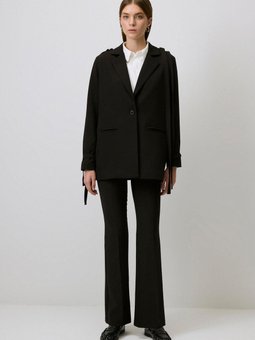 Metal Akseuarlı Blazer Ceket