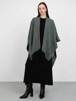 Balıksırtı Düz Yeşil Panço