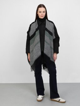 Desenli Akrilik Haki Panço Siyah