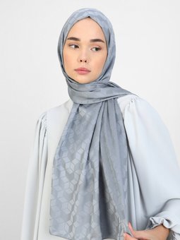 Diamond Mermer Desen Gri Şal