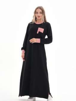 Pudra İkiiplik Cep Detaylı Spor Elbise