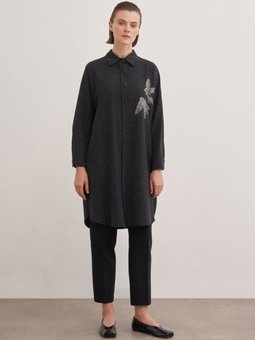15252111 Kuş Baskılı Tunik
