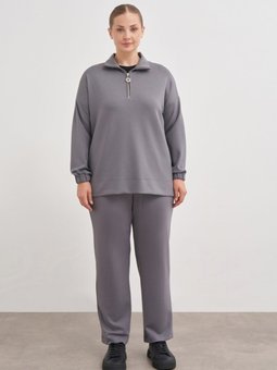 3647112 Beli Lastikli Pantolon