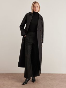 7179111 Apolet Detaylı Pardösü