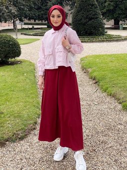 Bordo Kareli Eva Ceket