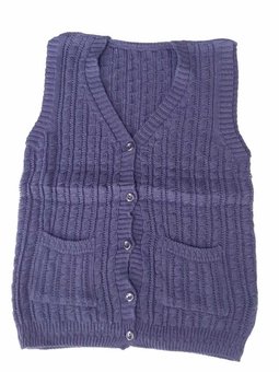 Büyük Beden Orta Yaş Ve Üzeri Triko Örgü V Yaka Cepli Burgu Desen Düğmeli Kışlık Anne Yelek