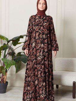 Mevlane Çan Elbise Pamuklu Viskon Kumaş Anne Tesetür Namaz Elbisesi Geniş Beden Aralığı