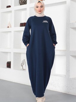 Şalvar Model Salaş Elbise Lacivert