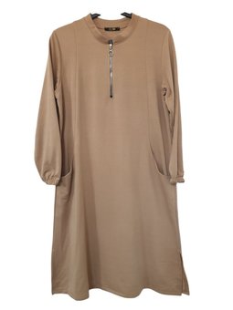 Süper Iki Iplik Fermuarlı Cepli Tunik Boy 115 Cm