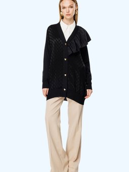 Fırfır Detaylı Hırka