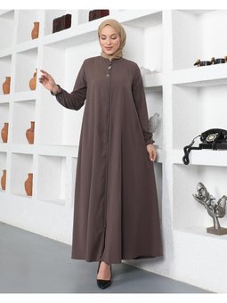 Medine Ipeği Mevlana Kloşlu Ferace Abaya 19031