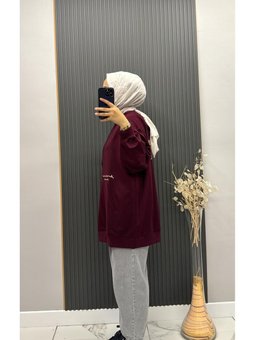 İkoll Kapüşonlu Cepli Sweat Yazılı