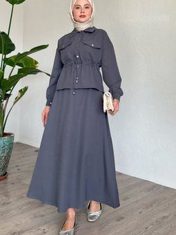 Tünel Kemer Etekli Antrasit İkili Takım