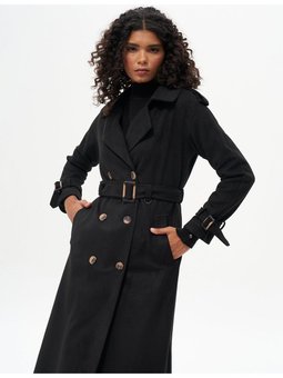 Kemer Detaylı Süet Kap Siyah