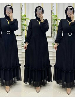 Şifon Tesettür Elbise