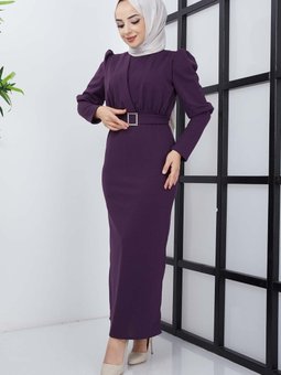 Mürdüm Aykız Krep Elbise