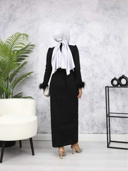 Rabia Abiye Elbise Siyah