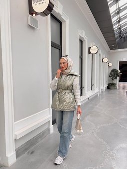 Haki Şişme Varaklı Yelek 32 3402