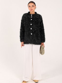 Siyah Düğmeli Hırka 32 3413