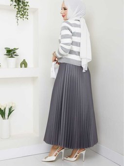 Çizgili Triko Hırka