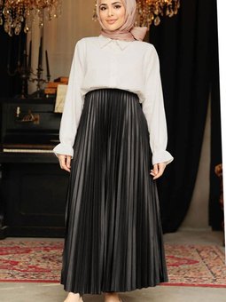 Pileli Siyah Etek 9207s