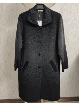 Çelik Örgü Düğmeli Cepli Kışlık Triko Anne Ceket Hırka