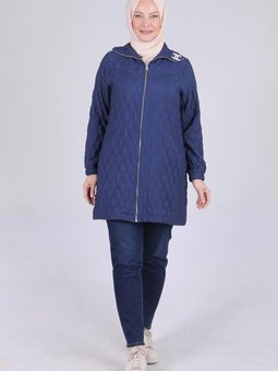 Büyük Beden Spor Kap İndigo Otw2534