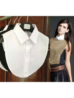 Yarım Yaka Sweat Altına Gömlek Beyaz