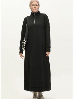 Balıkçı Yaka Spor Elbise 0282 04 Siyah