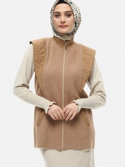 Bisküvi Kapitone Mixli Triko Yelek 25120874221