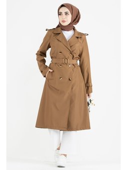 Omuzu Apoletli Taba Trençkot