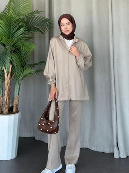 Nepa Taşlı Scuba Takım Bej