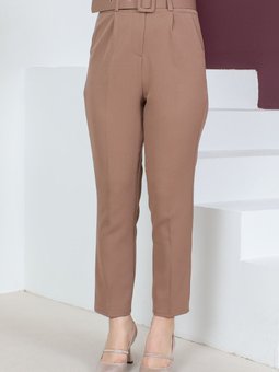 Kemerli Havuç Pantolon Tsd221012 Camel